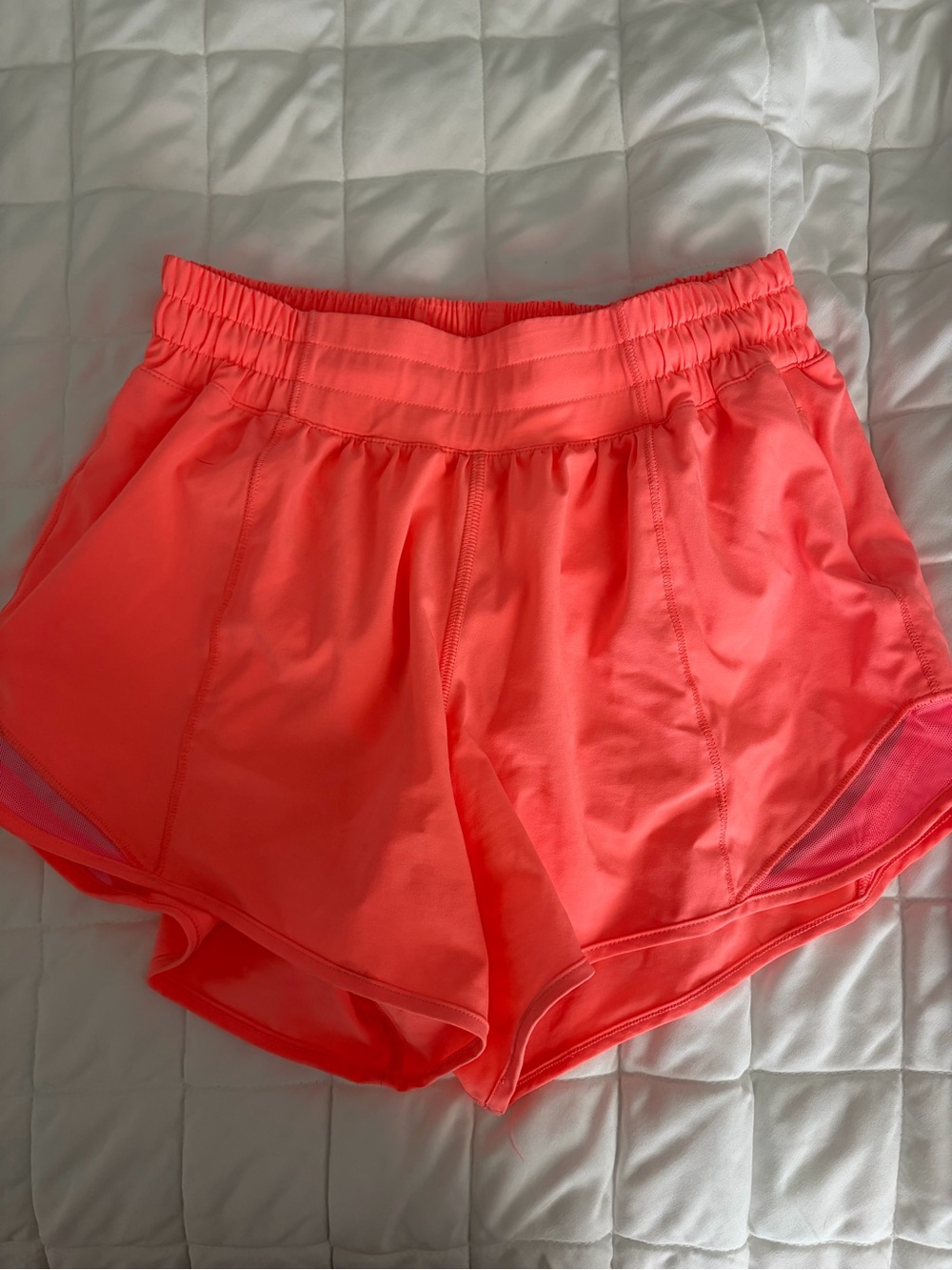 lululemon athletica Coral-Pink Athletic Shorts